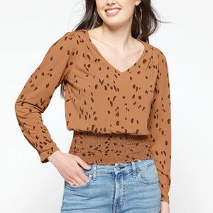 NWOT - HEATHERLY Shioban Long Sleeve Knit Top  S | Brown